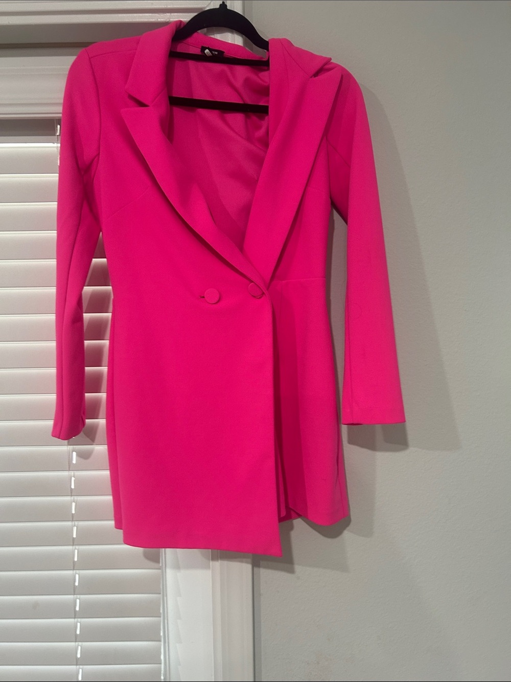 Express hot pink romper / blazer top. Size S.